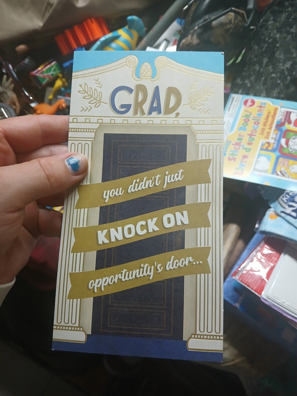 graduation greeting card featuring an architectural doorway Hallmark Mahogany